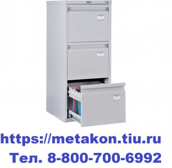 Медицинский картотечный шкаф металлический ПРАКТИК МД A 43 